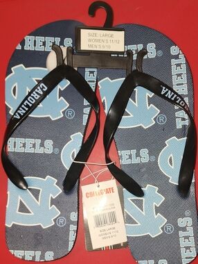 Carolina Tar Heels Navy Flip-Flops - Women's/Men's